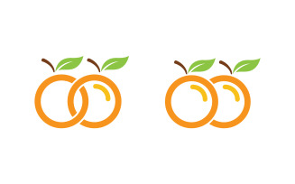 Orange fresh juice logo design Vector icon template v.4