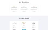 Безкоштовний шаблон HTML5 хостінг-сайту Паралакс шаблон Маленький скріншот "Безкоштовний шаблон HTML5 хостінг-сайту" - адаптивний Шаблон сайту