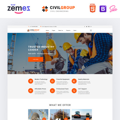 22  Best Civil Engineering Website Templates