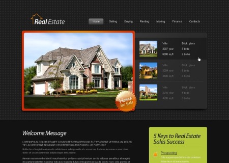 Free HTML5  - Real Estate