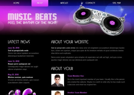 Free HTML5/CSS3  - Music