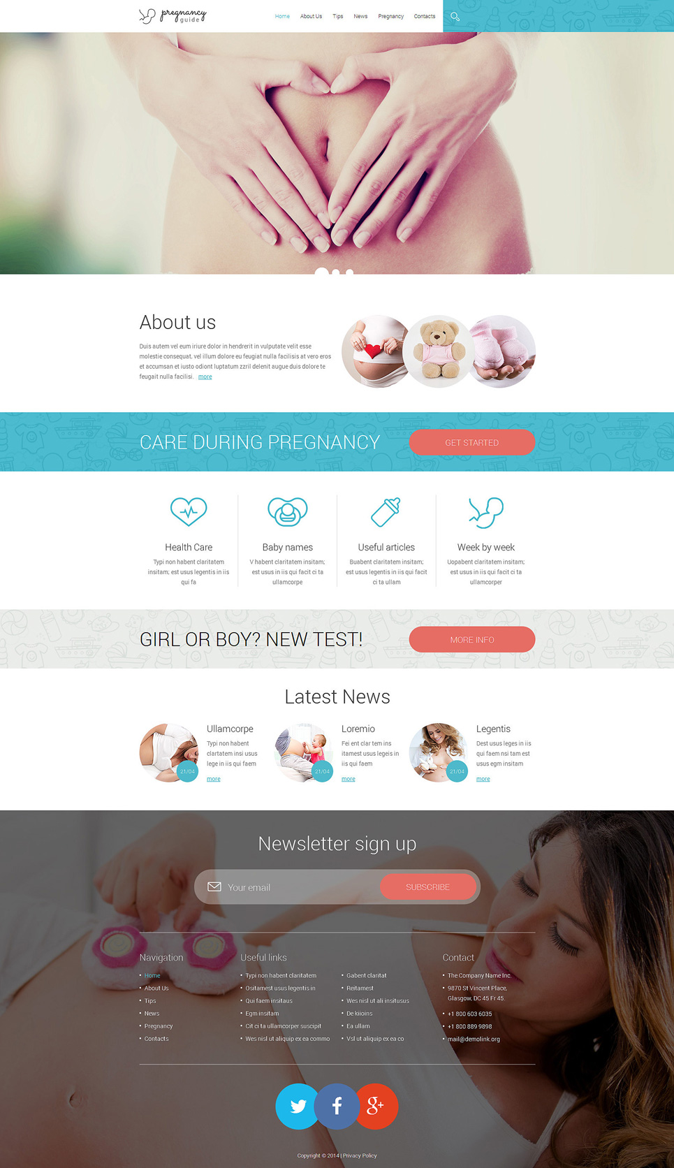 Pregnancy Responsive Website Template New Screenshots BIG