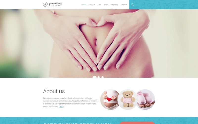 Pregnancy Responsive Website Template