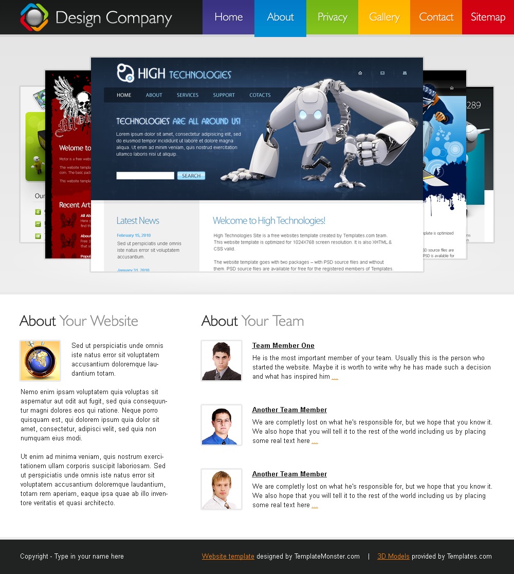 Website Vorlage 51471