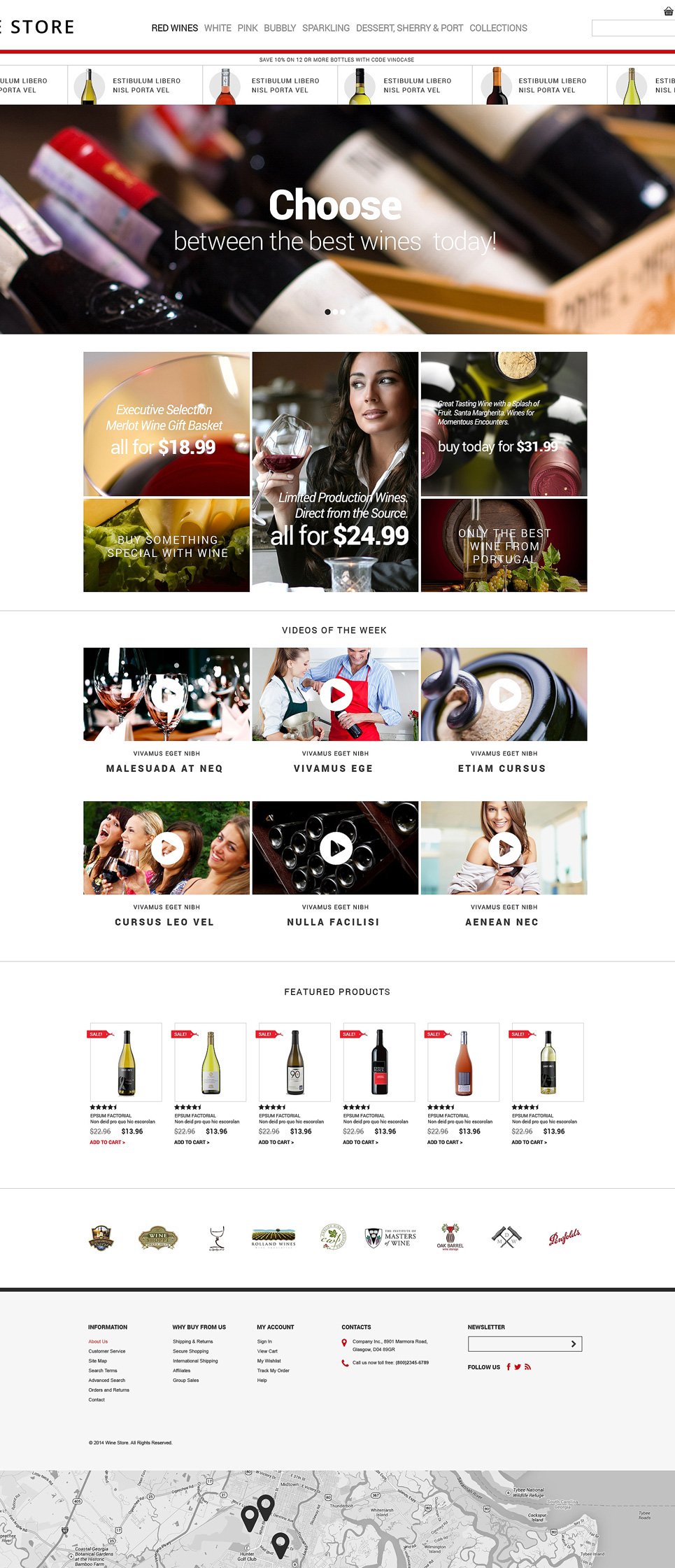 Wine PSD Template New Screenshots BIG