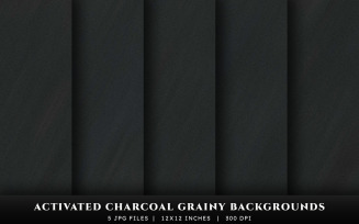 Activated Charcoal Grainy Texture Backgrounds