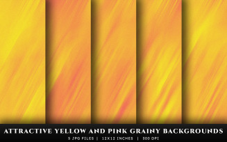 Attractive Yellow and Pink Grainy Texture Backgrounds