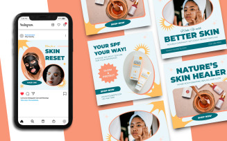 Beauty Sale Instagram Post Template 841