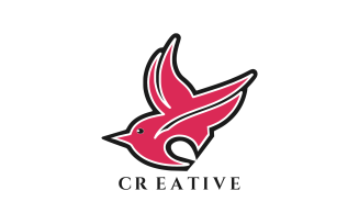 Modern Bird Sign Logo Design