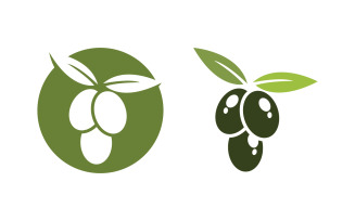 Olive Oil leaf vector logo icon illustration design v.10