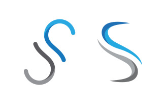 S Letter Logo Icon illustration design Template v.1