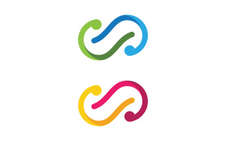 S Letter Logo Icon illustration design Template v.3