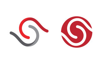 S Letter Logo Icon illustration design Template v.4