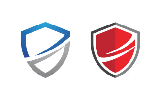 Shield security vector illustration design template v.13