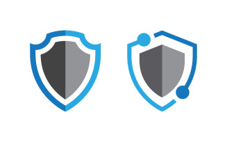 Shield security vector illustration design template v.14