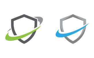 Shield security vector illustration design template v.19