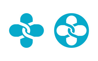 Hospital Healthy life Medical with leaf Logo template v.2