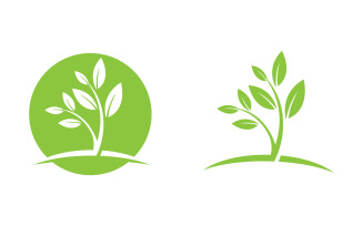 Nature leaf ecology vegan concept Logo illustration v.85