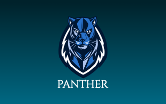 Creative Black Panther Badge Logo Design
