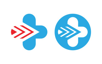 Hospital Healthy life Medical with leaf Logo template v.14