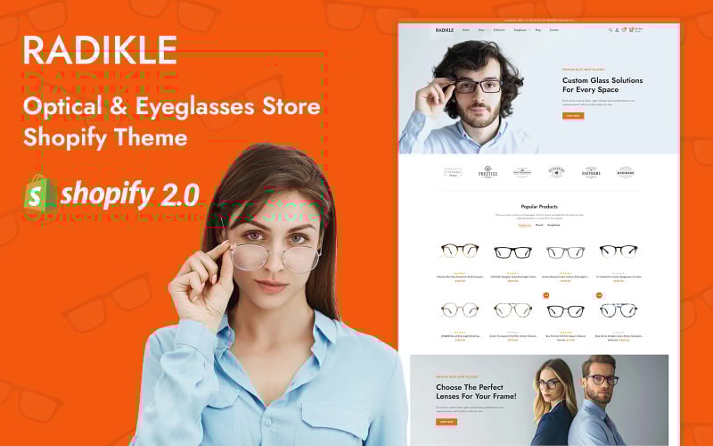 Radikle - Sunglasses and Eyewear Store Shopify 2.0 Responsive Theme Shopify Theme