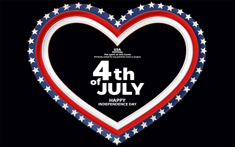 Usa independence day | Usa love flag Product Mockup