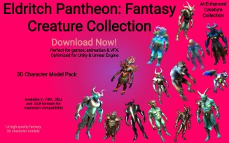 Eldritch Pantheon: Fantasy Creature Collection 3D Model