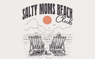 Beach Club Shirt Png, Aesthetic Beach Girl, Trendy Summer Png, Retro Mom Design, Funny Sarcastic