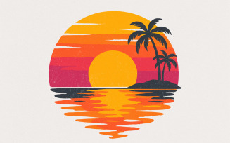 Chasing Sunsets PNG, Summer png, Vintage Sublimation, Retro Beach Shirt Art, Tropical Vacation Tee,