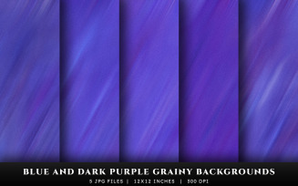 Blue and Dark Purple Grainy Texture Backgrounds