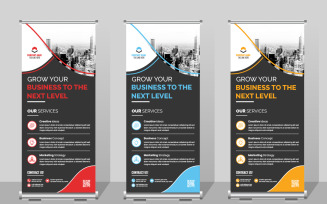 Business Roll up banner template, rack card templates or dl flyer Business
