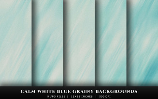 Calm White and Blue Grainy Texture Backgrounds