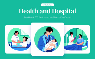 Health and Hospital Art Set