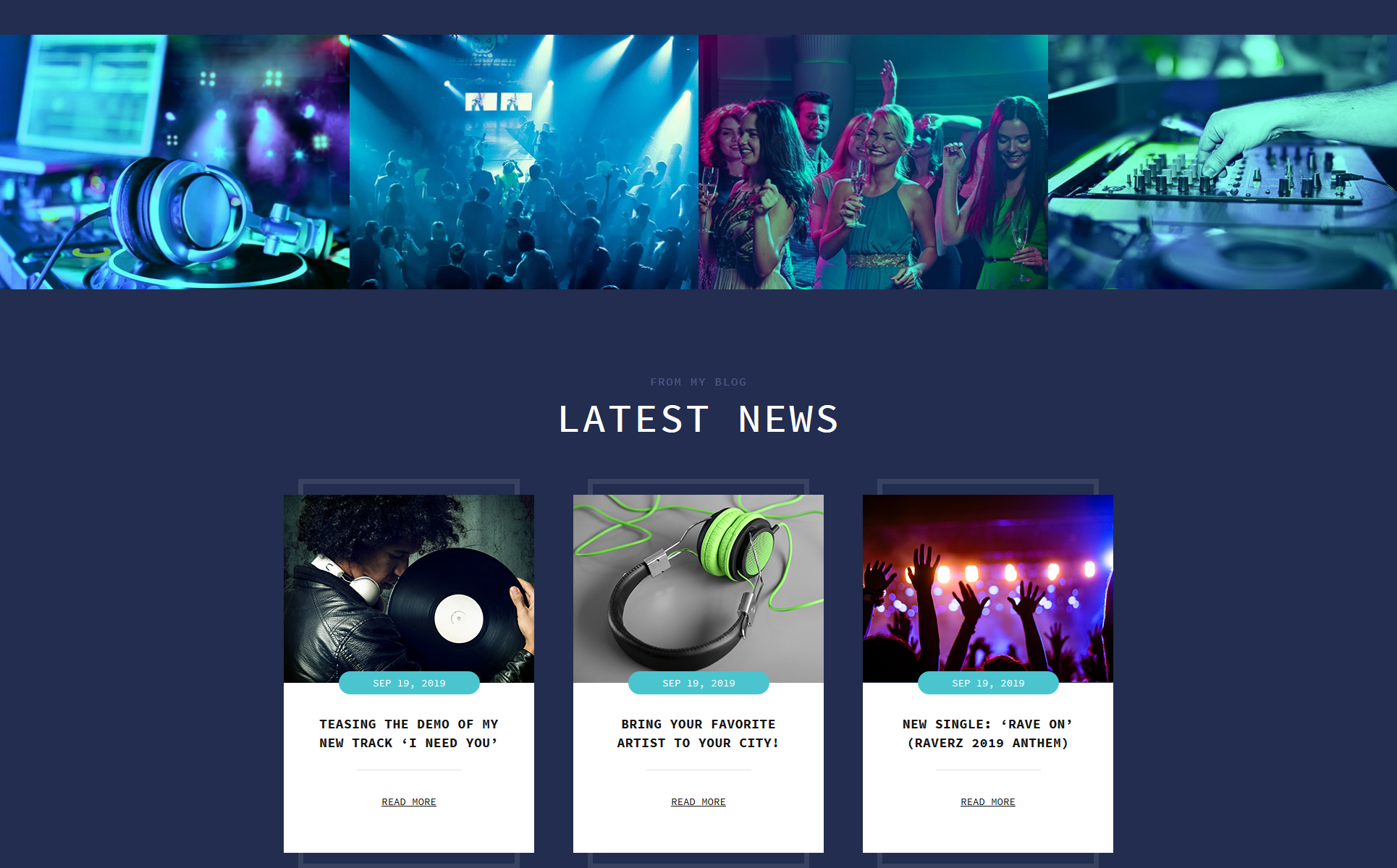 free-music-website-template