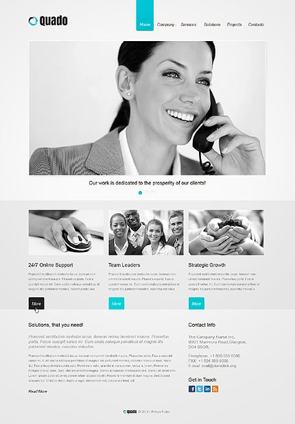 Kit Graphique #51581   Responsive Site - Desktop Layout 