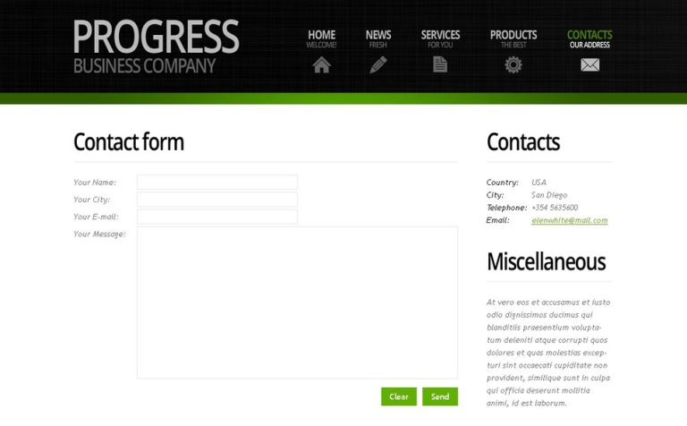 free business website template with header slider tema web 51526