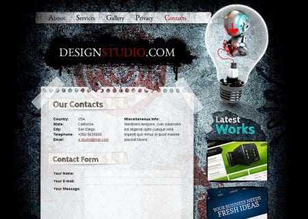 Free HTML  for Design Studio