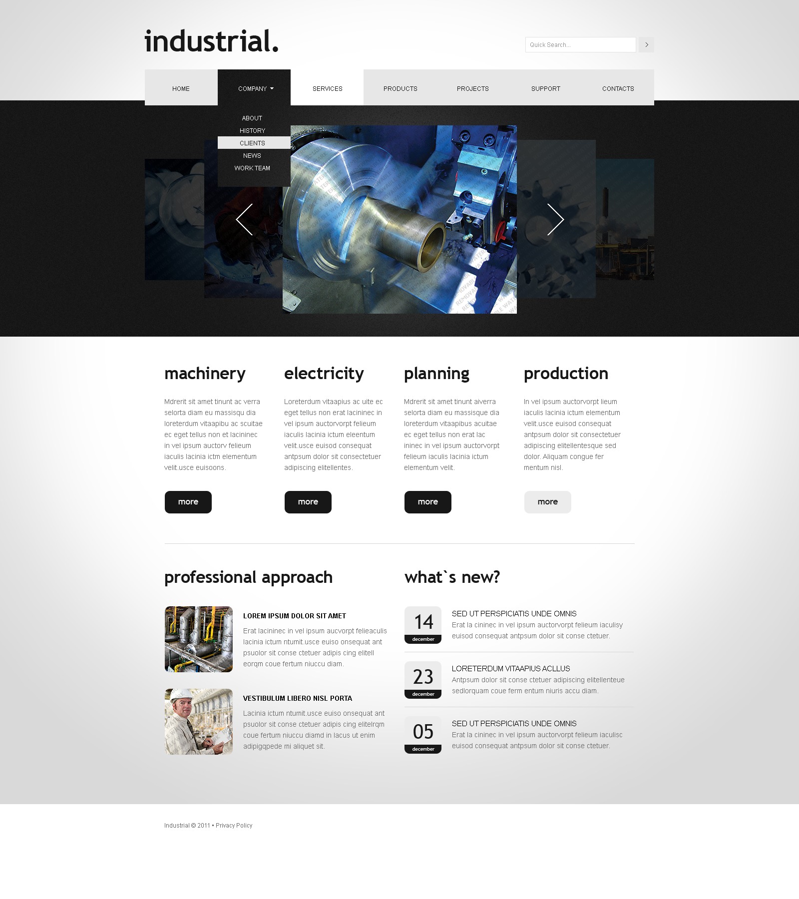 Free JavaScript Animated Templates Website Template New Screenshots BIG · Zoom In