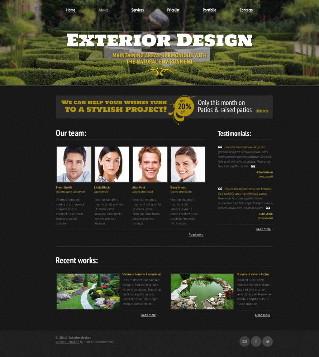 Free Website Template – Exterior Design