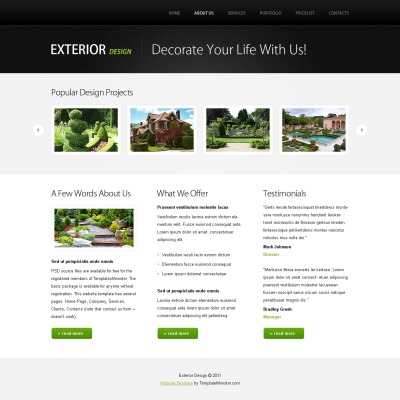 Jquery Effects Website Templates