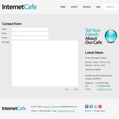 Free Internet Templates TemplateMonster
