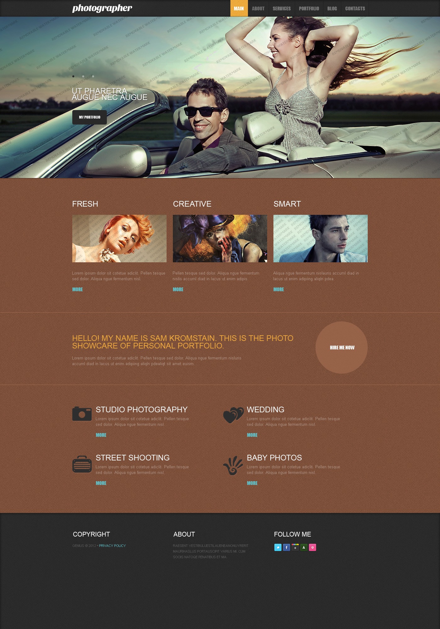 Responsivt Free Responsive Drupal Template (Drupal) Drupal-mall #51596 - skärmbild