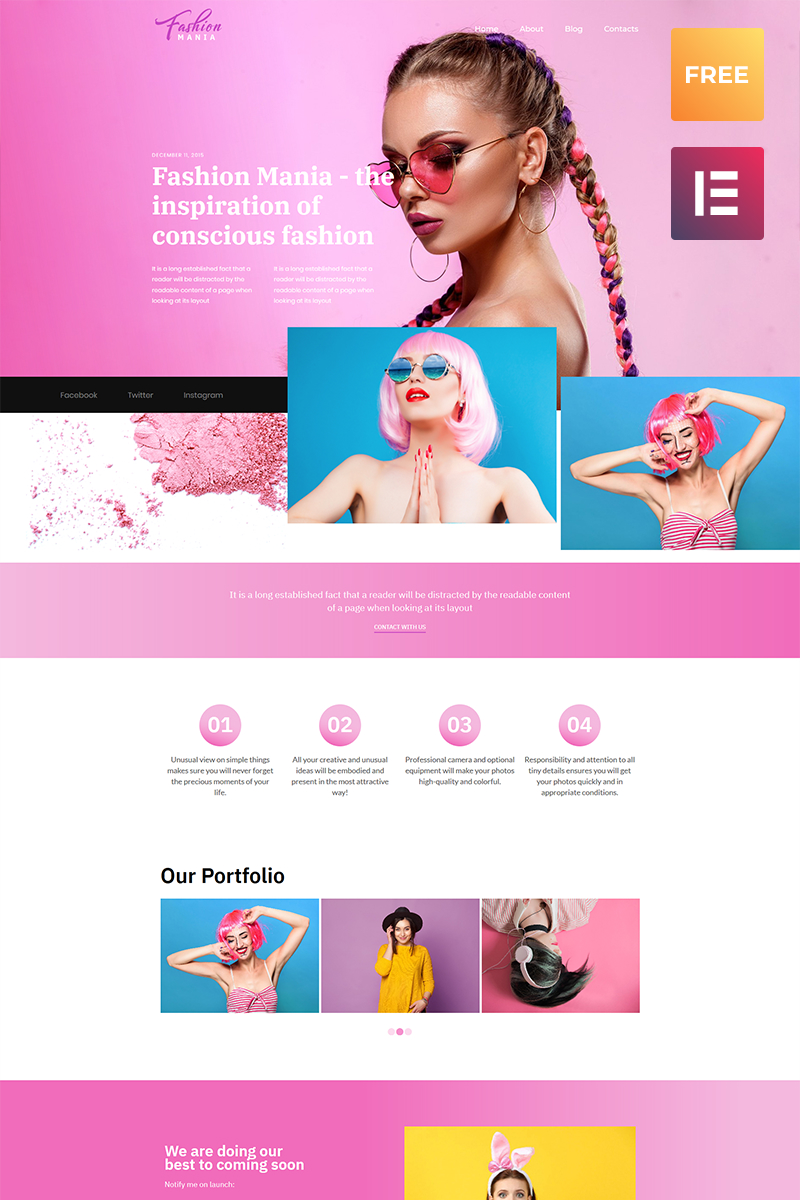 Responsywny motyw WordPress Easy WordPress Theme #51598 - zrzut ekranu