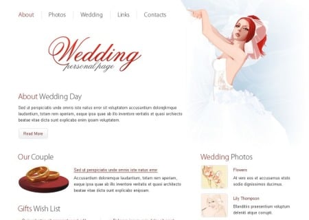Wedding  Free HTML