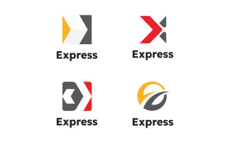 Express logo Vector icon design illustration Template v15