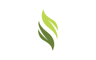 Nature leaf ecology vegan concept Logo illustration v.94