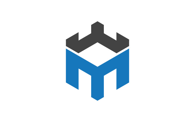 Castle vector illustration icon Logo Template design v.4