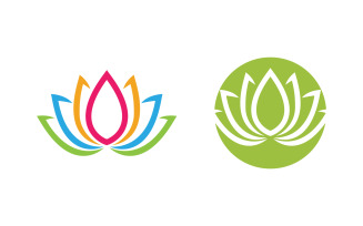 Lotus Logo Beauty Salon Cosmetic skincare vector icon design v.81