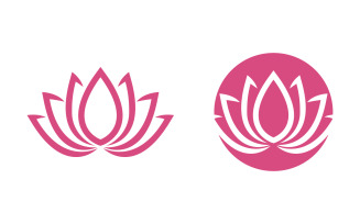 Lotus Logo Beauty Salon Cosmetic skincare vector icon design v.82