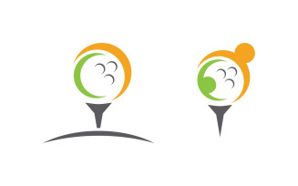 Sport Golf Vector icon Logo design illustration Template v.10